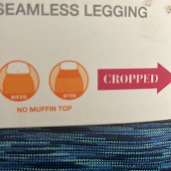 BLISSFUL BENEFITS BY WARNER’S NO MUFFIN TO LEGGING SEAMLESS, CROPPED SZ 2X 3X. - Picture 6 of 6
